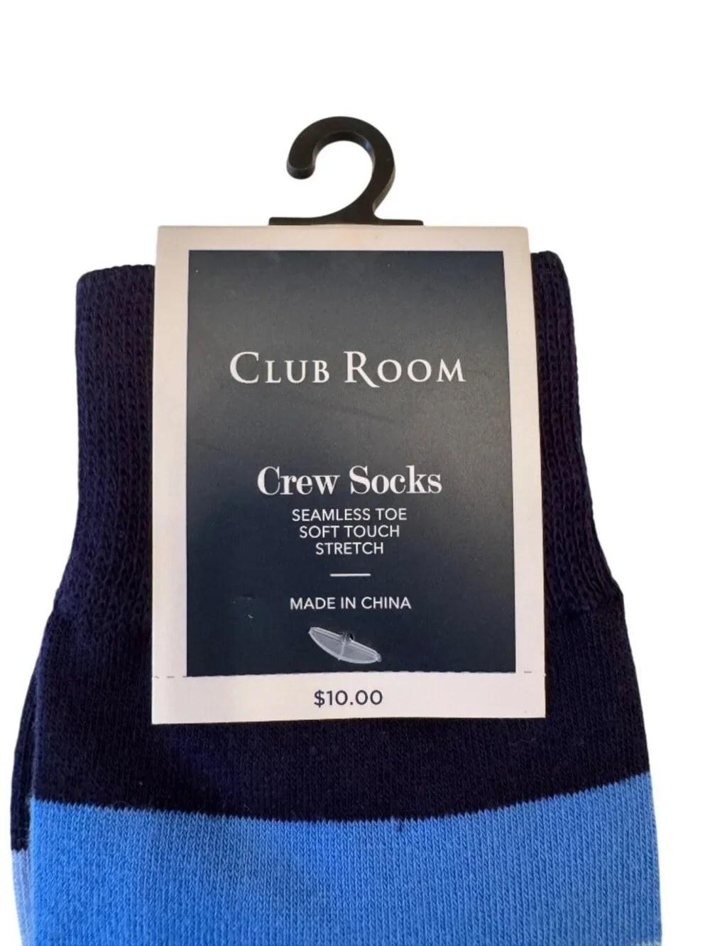 Club Room Crew Socks “ World’s Best Dad” NWT Blue  Father's Day